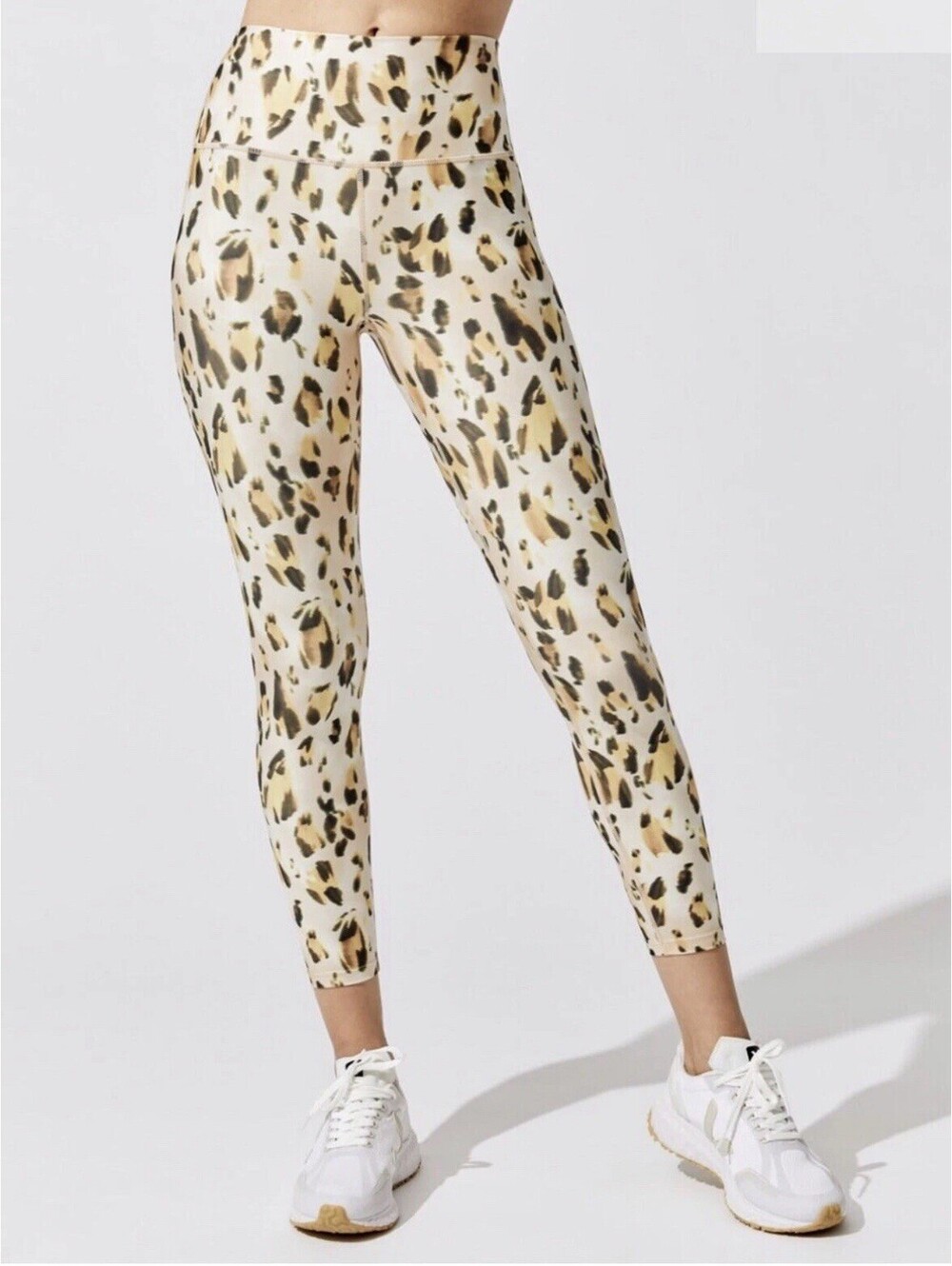 Carbon38 High Rise 7/8 Legging Watercolor Leopard Women’s Size XL NWT